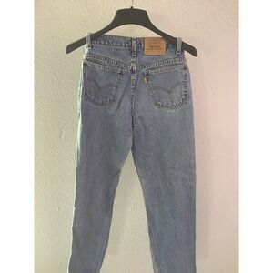 Levis 550 Student Fit‎ Blank Orange Tab Jeans Mens 29x30 Light Wash Vintage 90s